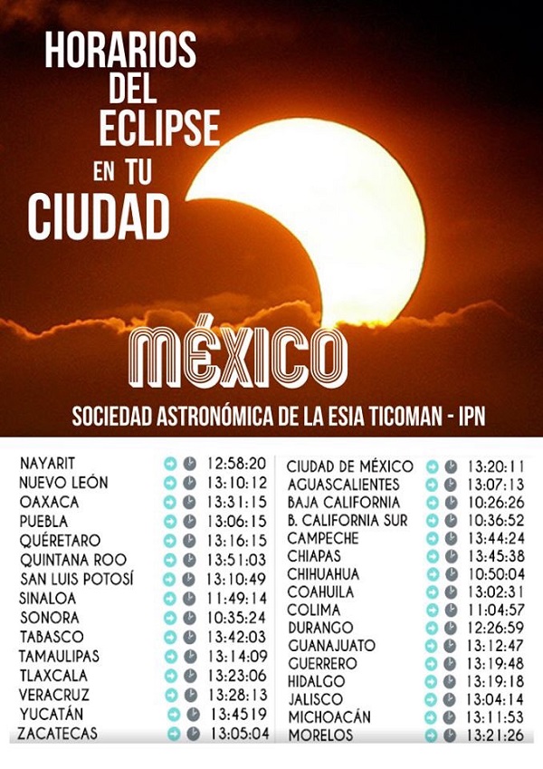 ¿Cuándo, dónde y cómo observar el eclipse solar en México? Megalópolis